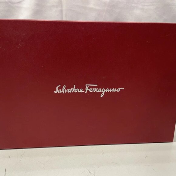 NEW SALVATORE FERRAGAMO  Ellas X5 Woven Leather Mules – Women’s Size 9C – Black - Picture 11 of 11